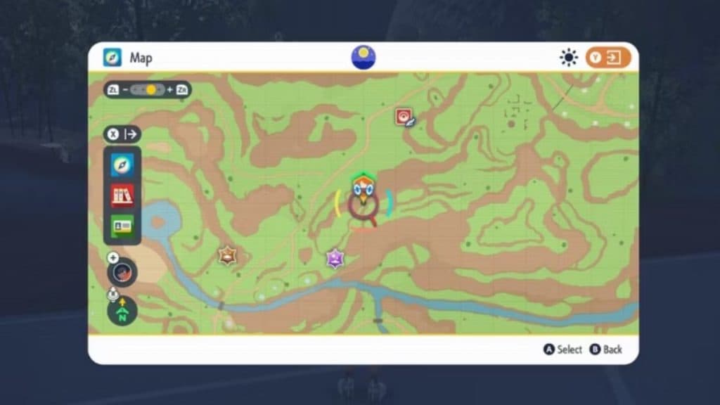 pokemon scarlet and violet paldea map sun stone location