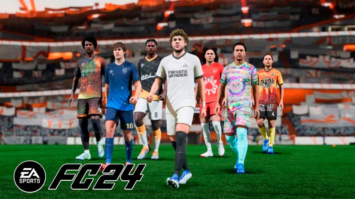 EA FC 24 players with their Ultimate Team kits