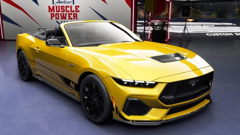 Yellow 2024 Ford Mustang GT Convertible Motorfest Edition