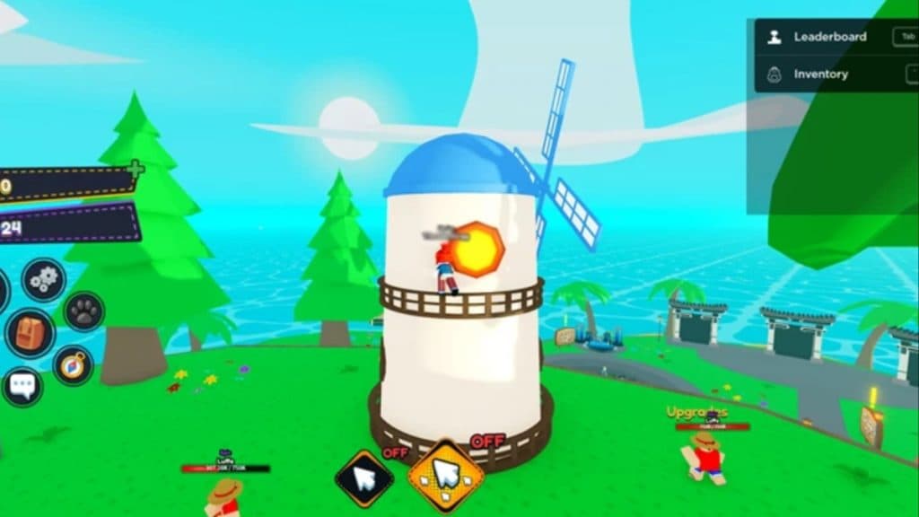 A windmill in anime force simulator.