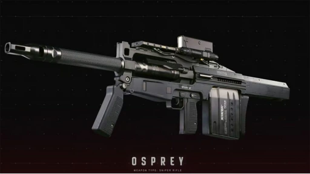 The Osprey sniper rifle in Cyberpunk 2077 Phantom Liberty