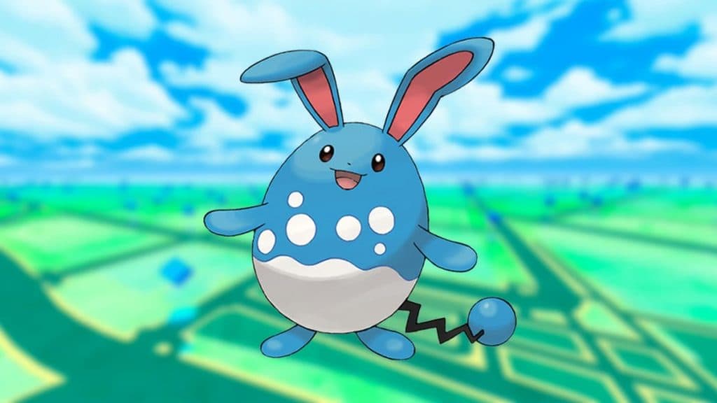 pokemon go hatch day species azurill evolution azumarill image with game baclground