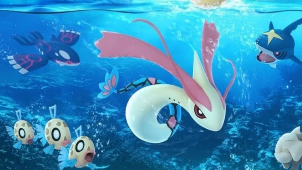 pokemon go feebas evolution milotic along with other water-type species