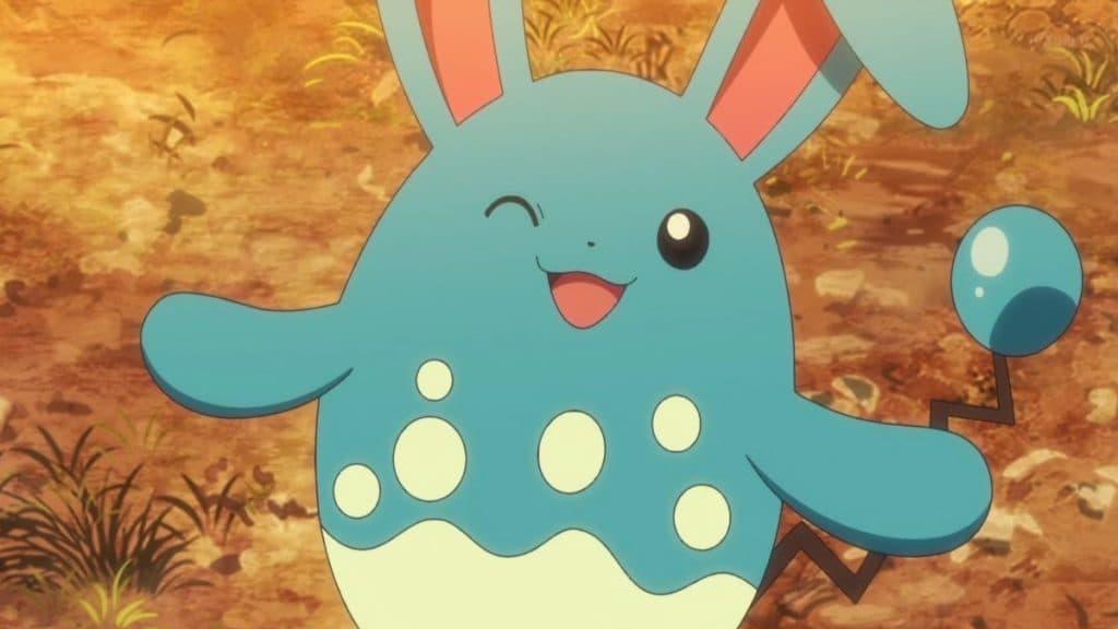 pokemon go species azumarill in the anime