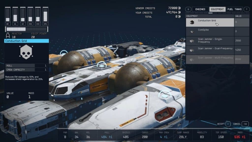 Starfield's Ship Builder Mode