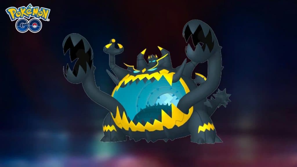 pokemon go guzzlord image with dark-type background