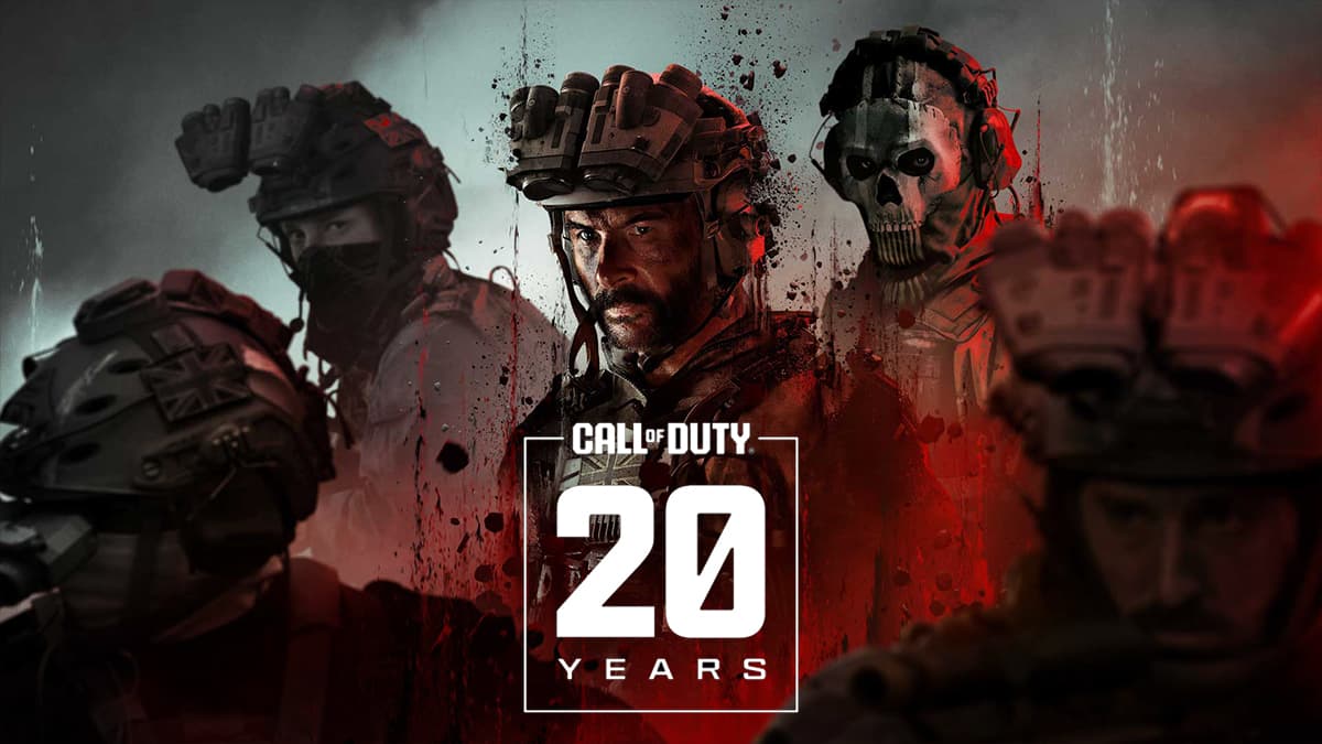 MW3 Price and Ghost 20 years of Call of Duty logo