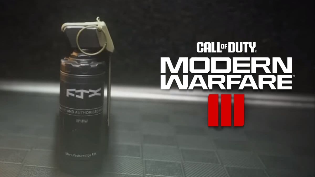 modern warfare 3 logo with flash bang equipment