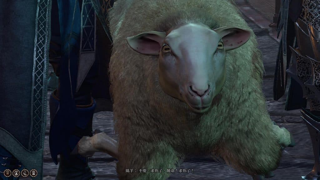 Minthara in sheep form