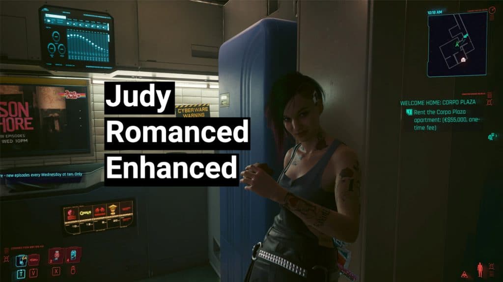 Judy in Cyberpunk 2077.