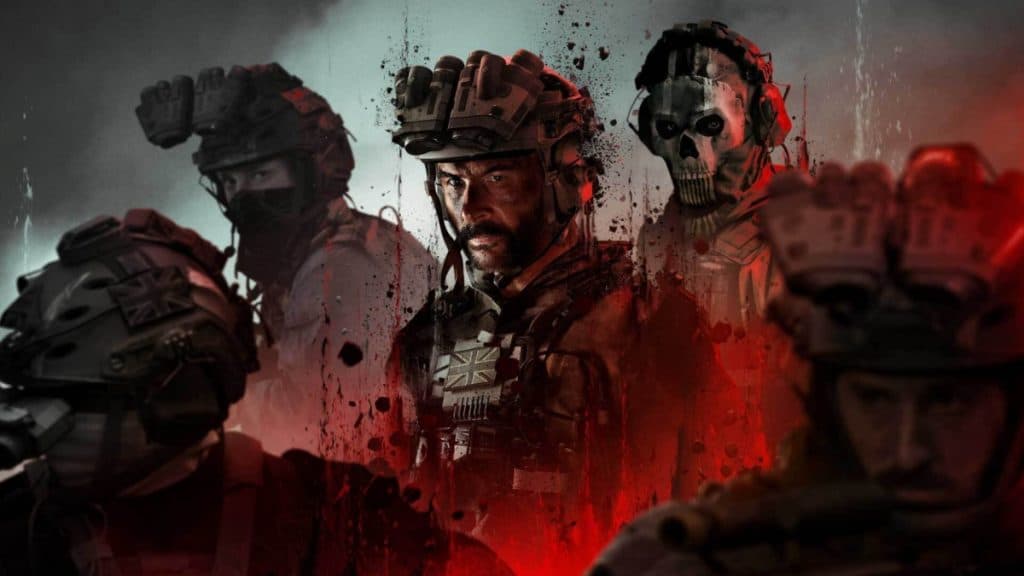 Captain Price, Ghost, and other characters in Modern Warfare 3.