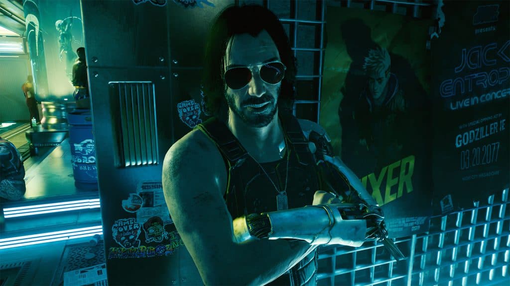 Johnny Silverhand in Cyberpunk 2077.