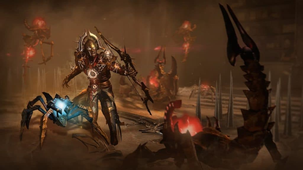 Player battling enemy constructs in Diablo 4 Season 3.