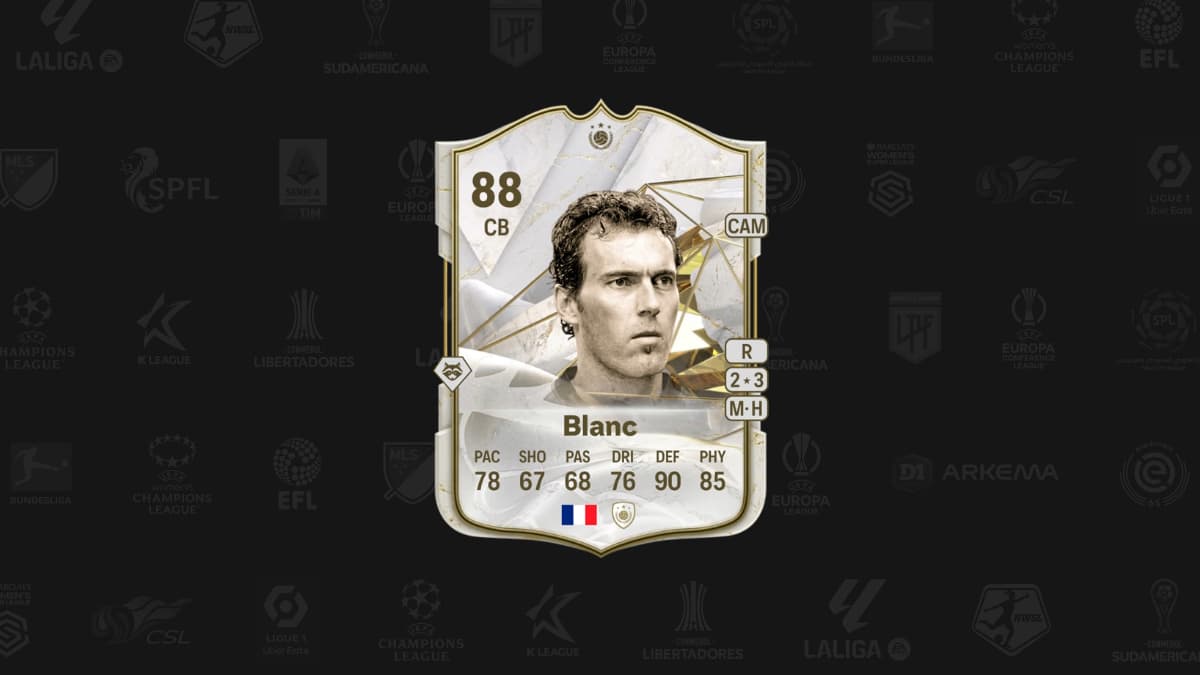 Icon Laurent Blanc card in EA FC 24