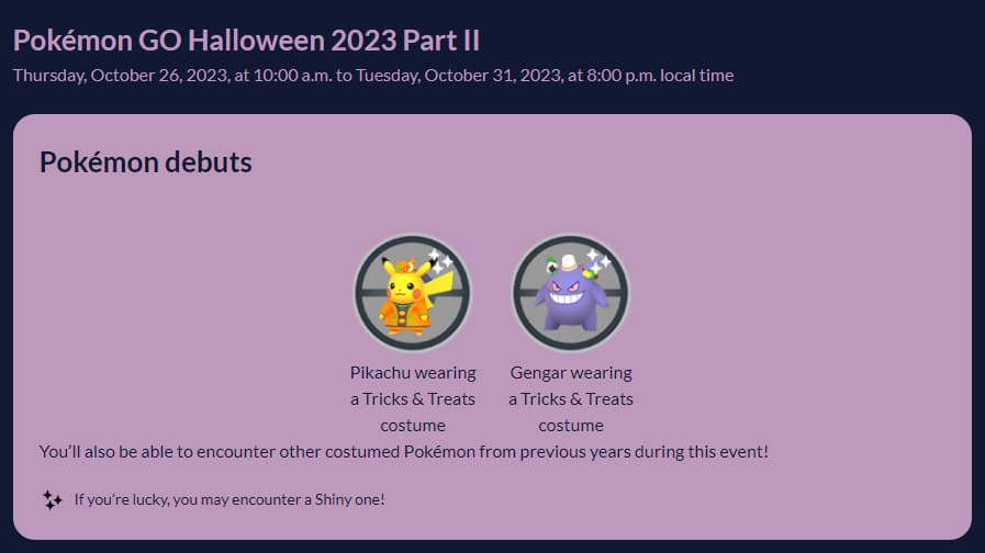 Costumed Pokemon Halloween Event Part 2