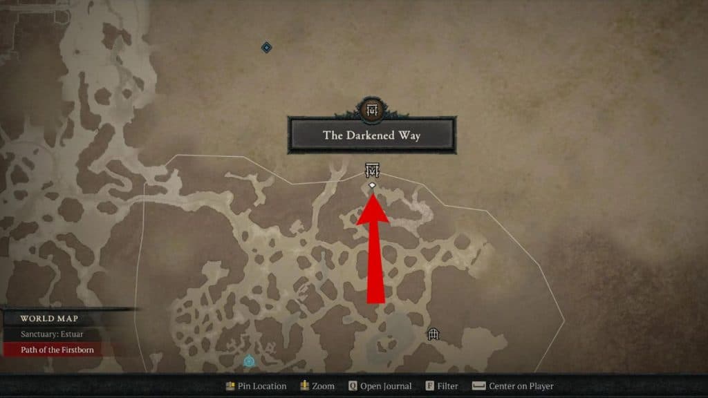 The Darkened Way dungeon in Diablo 4 Season 2