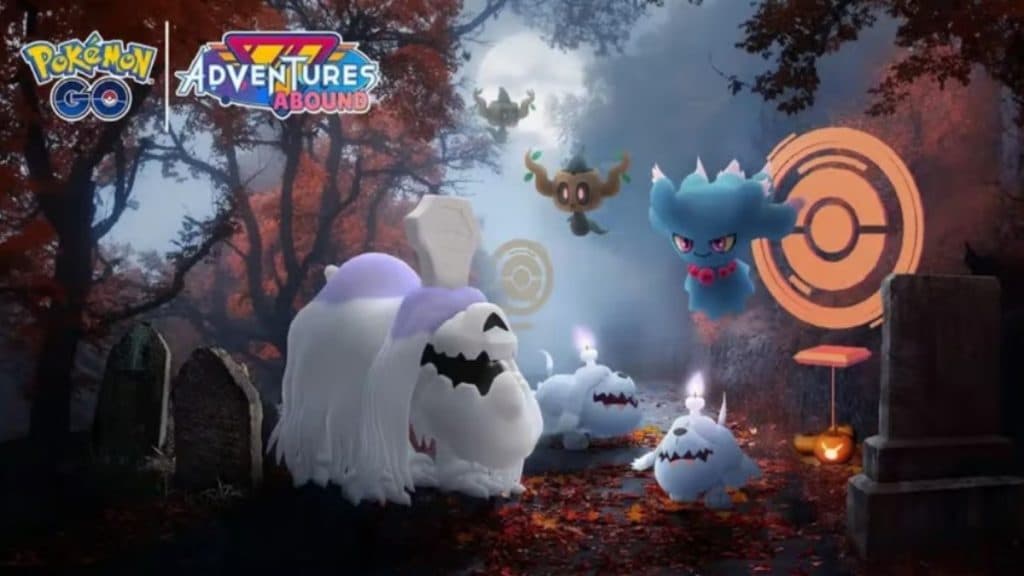 pokemon go halloween 2023 timed research species greavard promo image