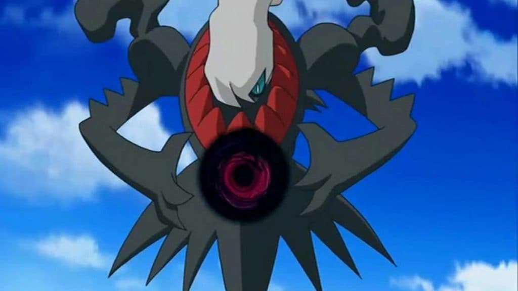 Darkrai using Shadow Ball in Pokemon Anime