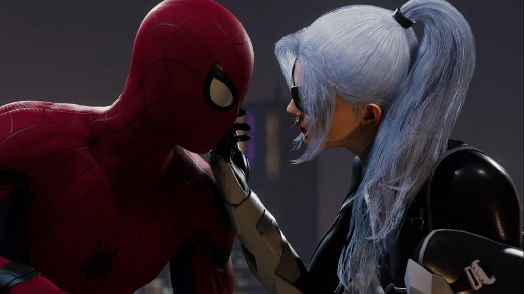 Peter and Black Cat in Marvel's Spider-Man.