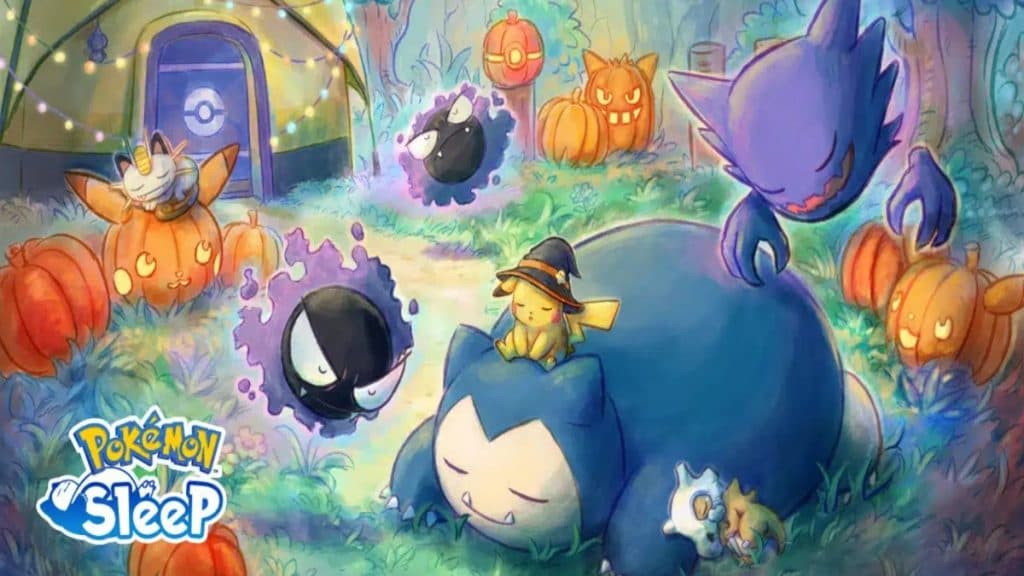pokemon sleep good sleep day halloween 2023 promo image