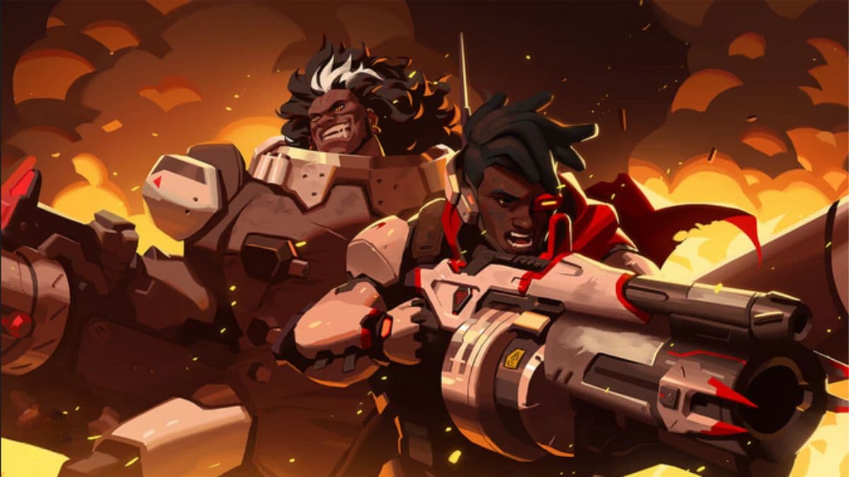Mauga and Baptiste in Overwatch
