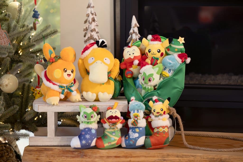 pokemon holiday collection plushies