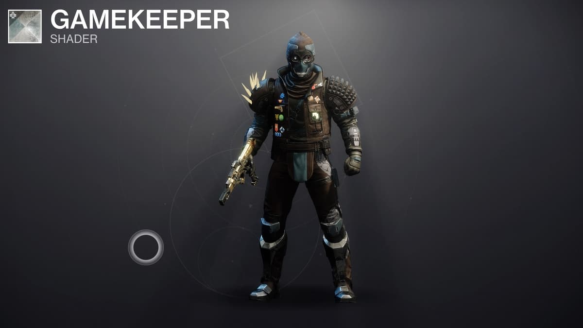 In-game menu of titan with a shader in Destiny 2