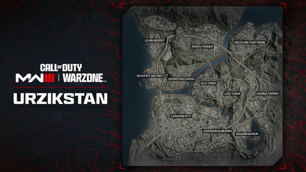 Warzone Urzikstan Tac Map