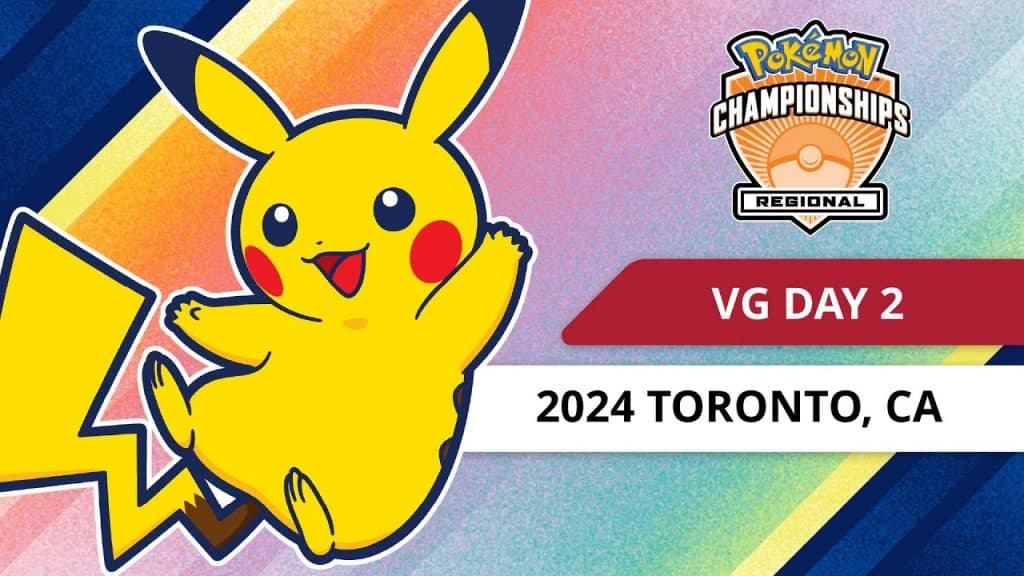 Pikachu on the VGC day 2 flyer for the regional championship