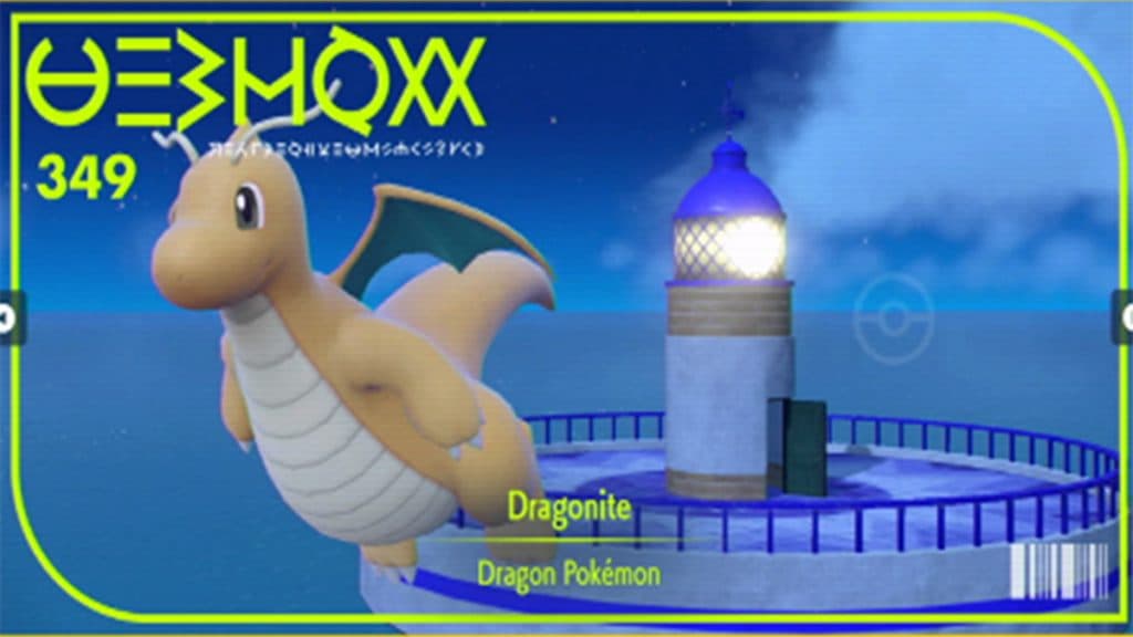 Dragonite Pokedex Entry Pokemon S&V