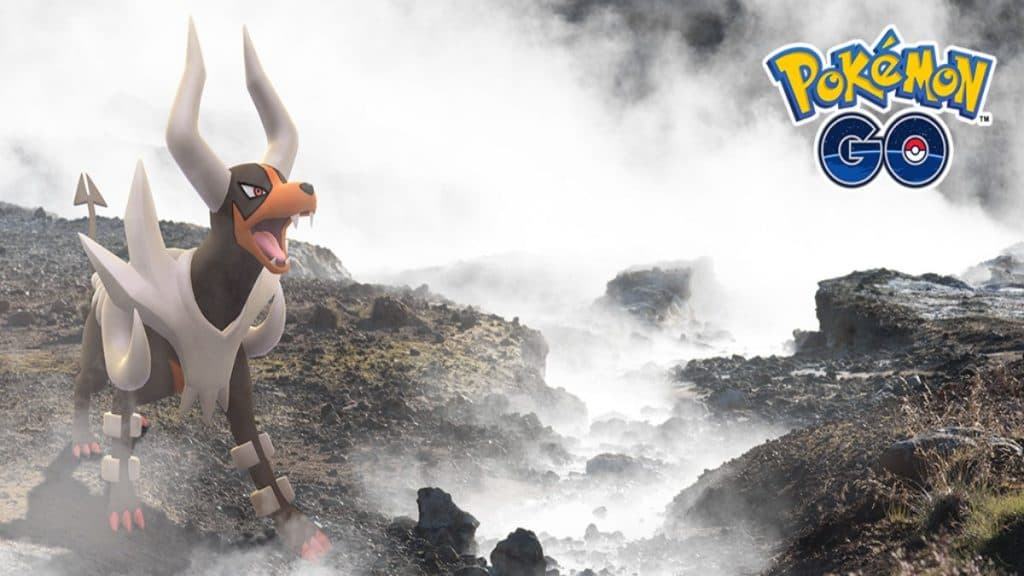pokemon go mega houndoom raid boss promo image