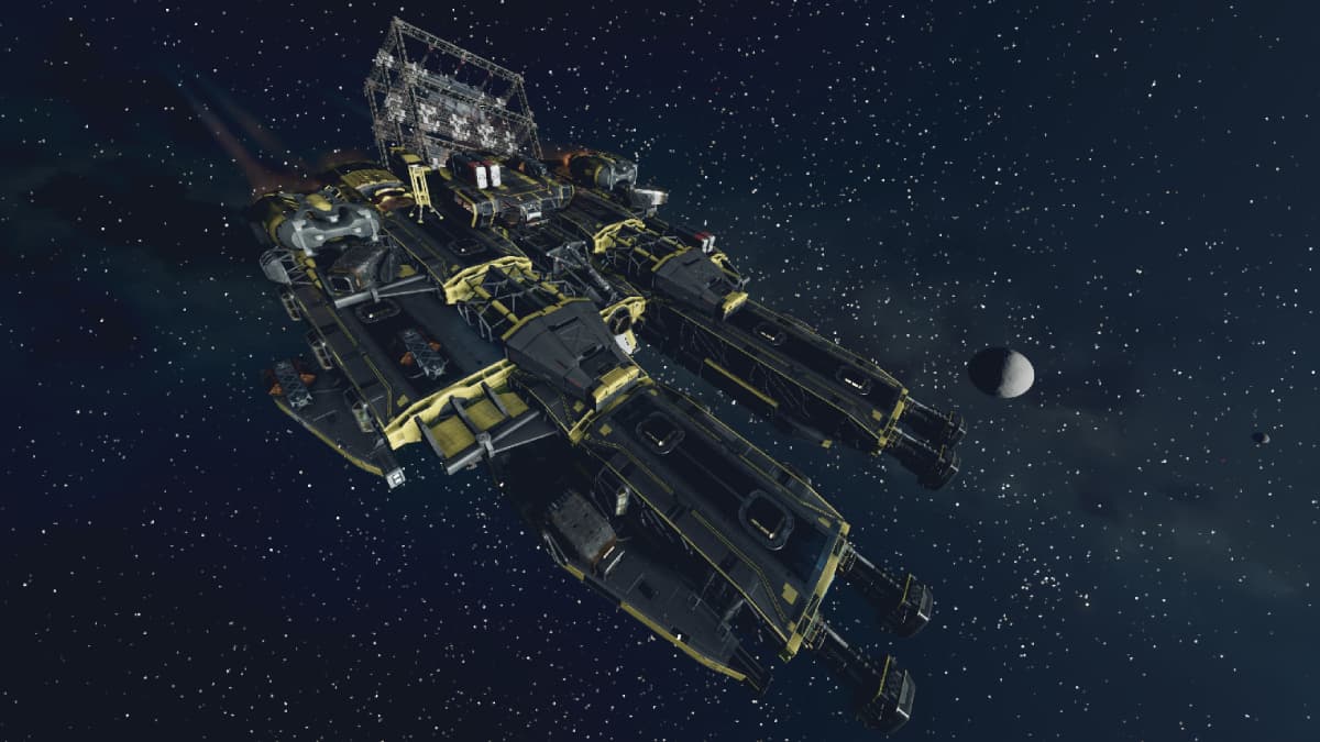 Starfield ship in Space