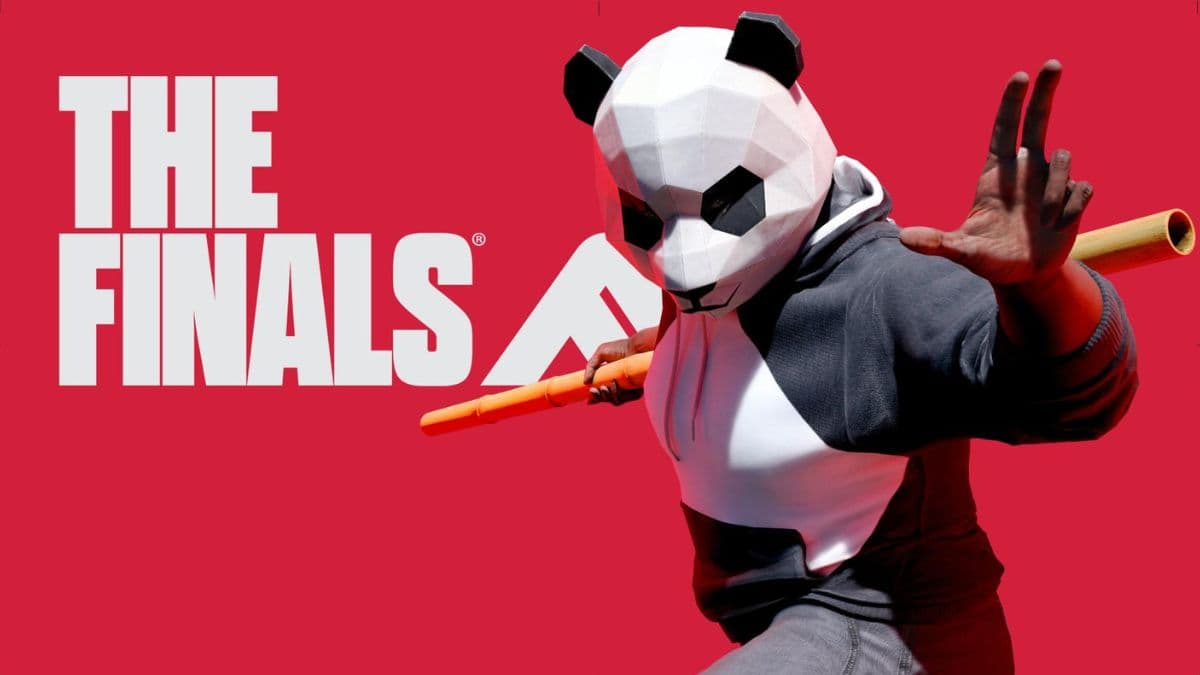 The Finals panda character with logo