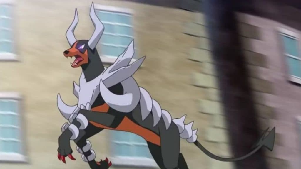 pokemon go species mega houndoom in the anime