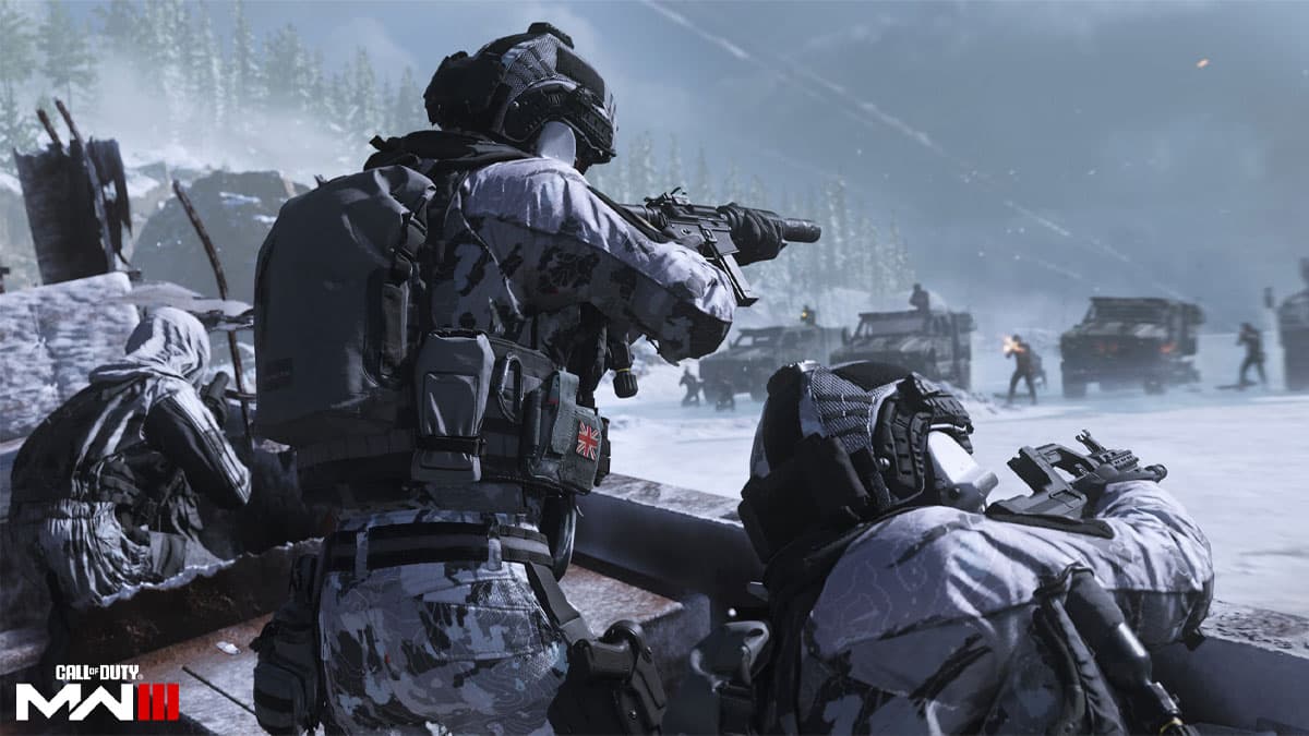 Modern Warfare 3 players in snow mission