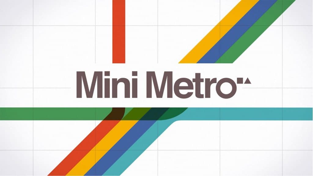 Mini Metro thumbnail featuring various multi-colored lines and the game's logo.