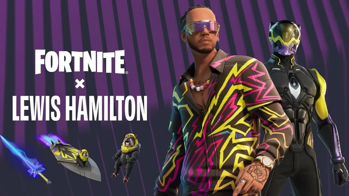 Lewis Hamilton Icon Series skins in Fortnite