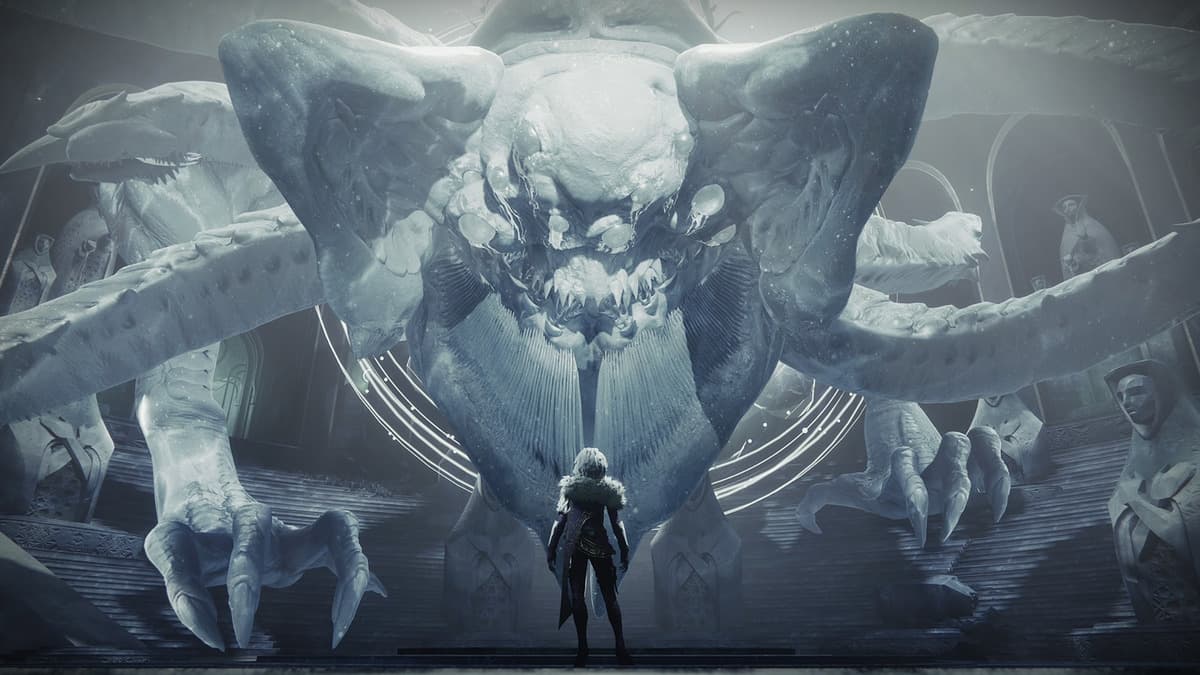Mara Sov standing in front of a white thing in Destiny 2