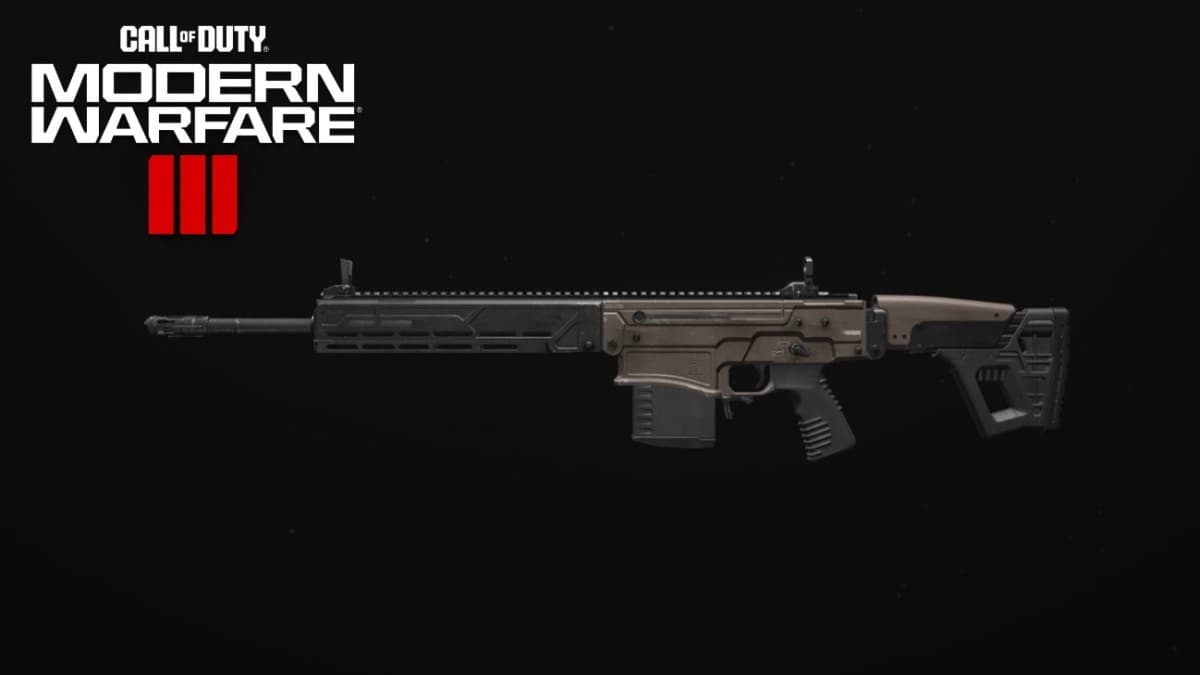 KVD Enforcer Markman Rifle with Modern Warfare 3 logo on top left