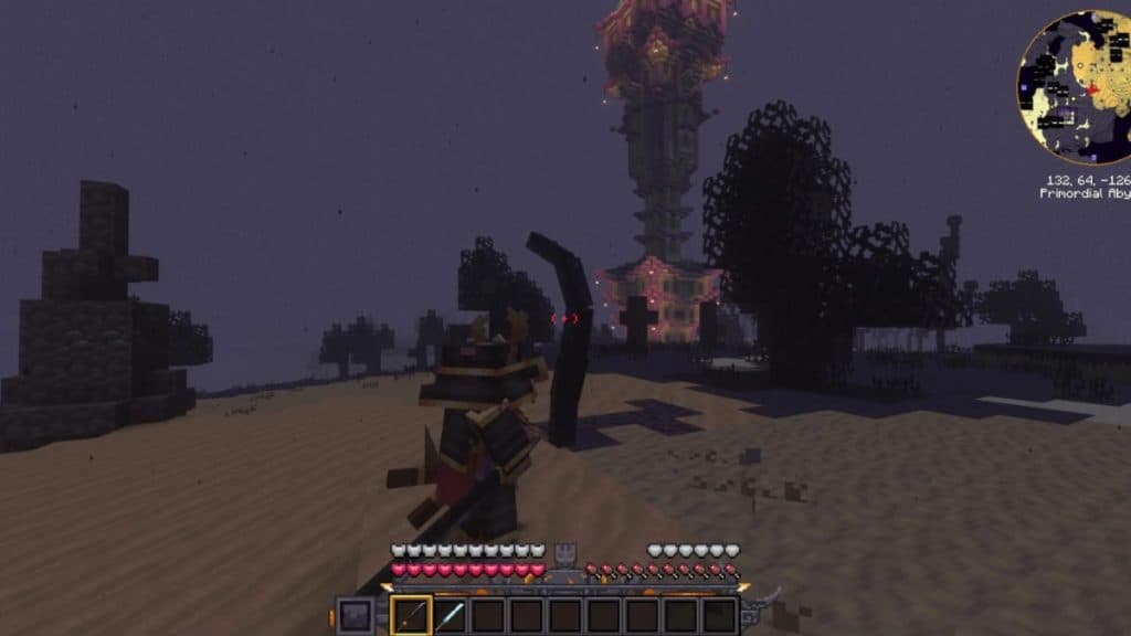 Player fighting a boss in Prominence II.