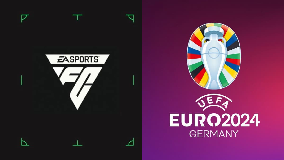 EA FC 24 and Euro 2024 logos