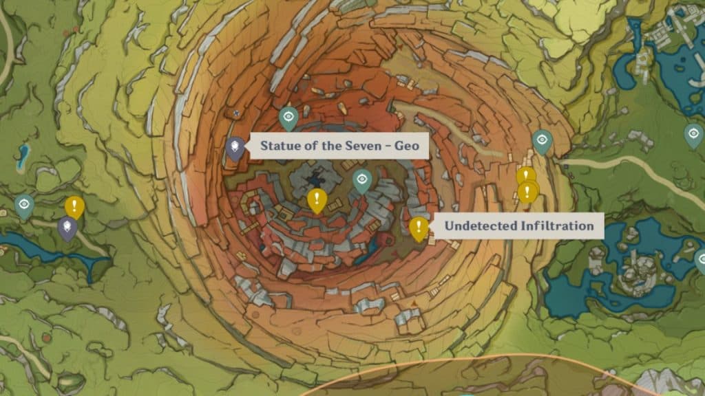 Cup of Commons quest location in The Chasm region