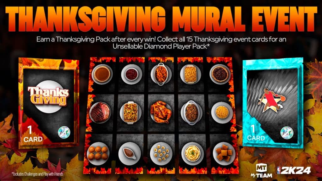NBA 2K24 Thanksgiving mural event