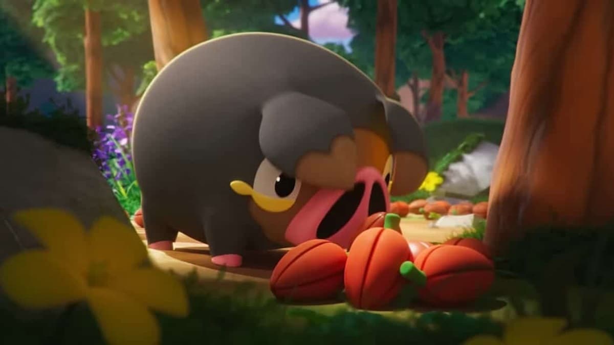Lechonk in a Pokemon ad