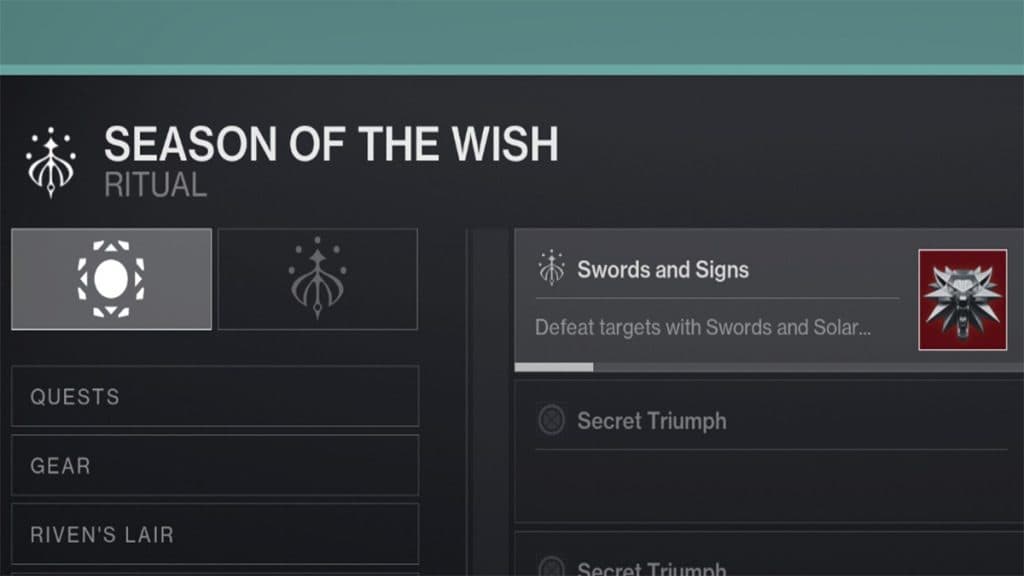 Witcher Emblem Destiny 2