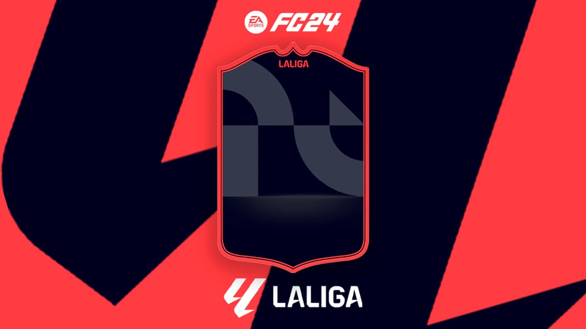 LaLiga POTM card and logo