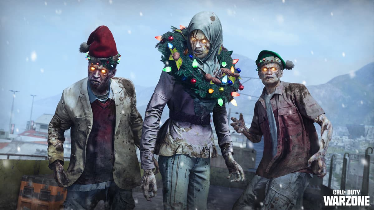 festive zombies in warzone codmas event