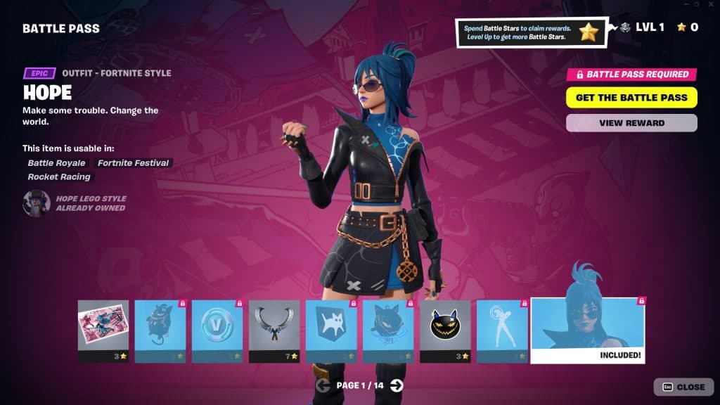 Fortnite Chapter 1 Season 5 Hope outfit