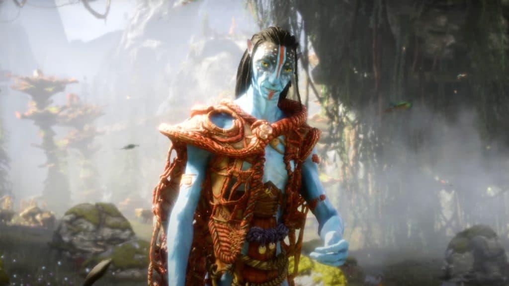 Entu talking to MC in Avatar: Frontiers of Pandora