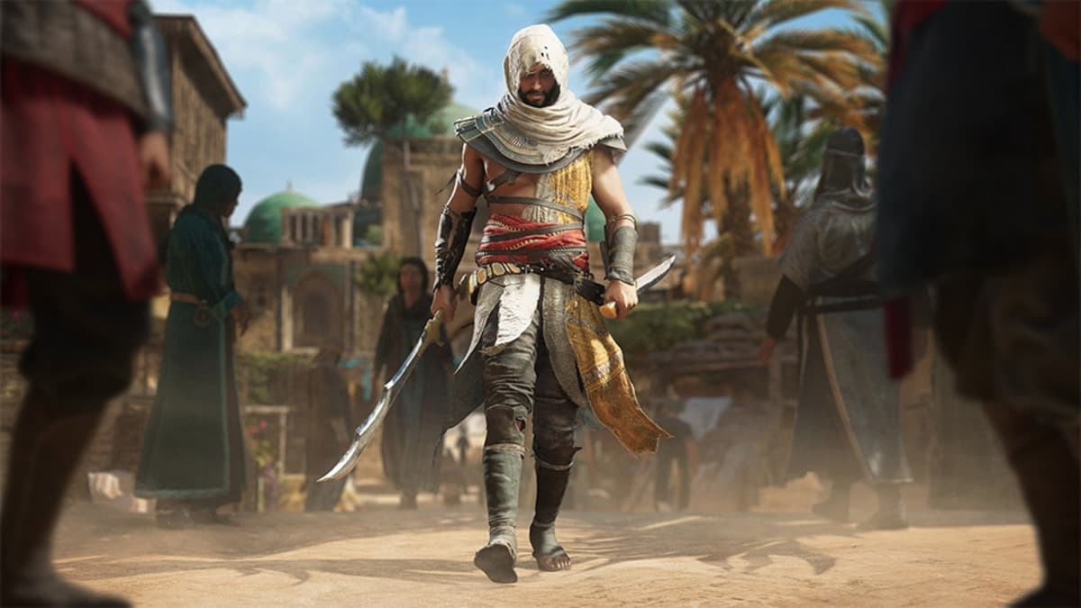 Basim wearing Bayek's outfit in Assassin's Creed Mirage